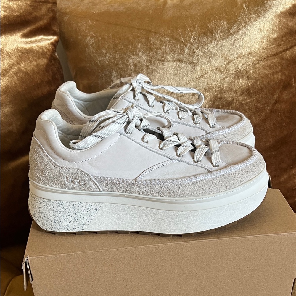 UGG Women's Cream Platform Sneakers